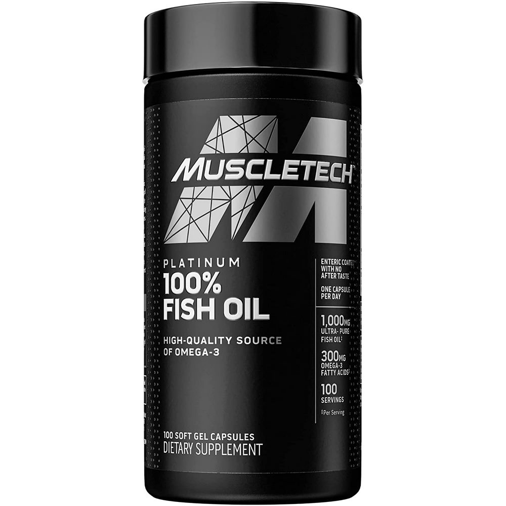 Muscletech Platinum 100% Omega Fish Oil 100 Count