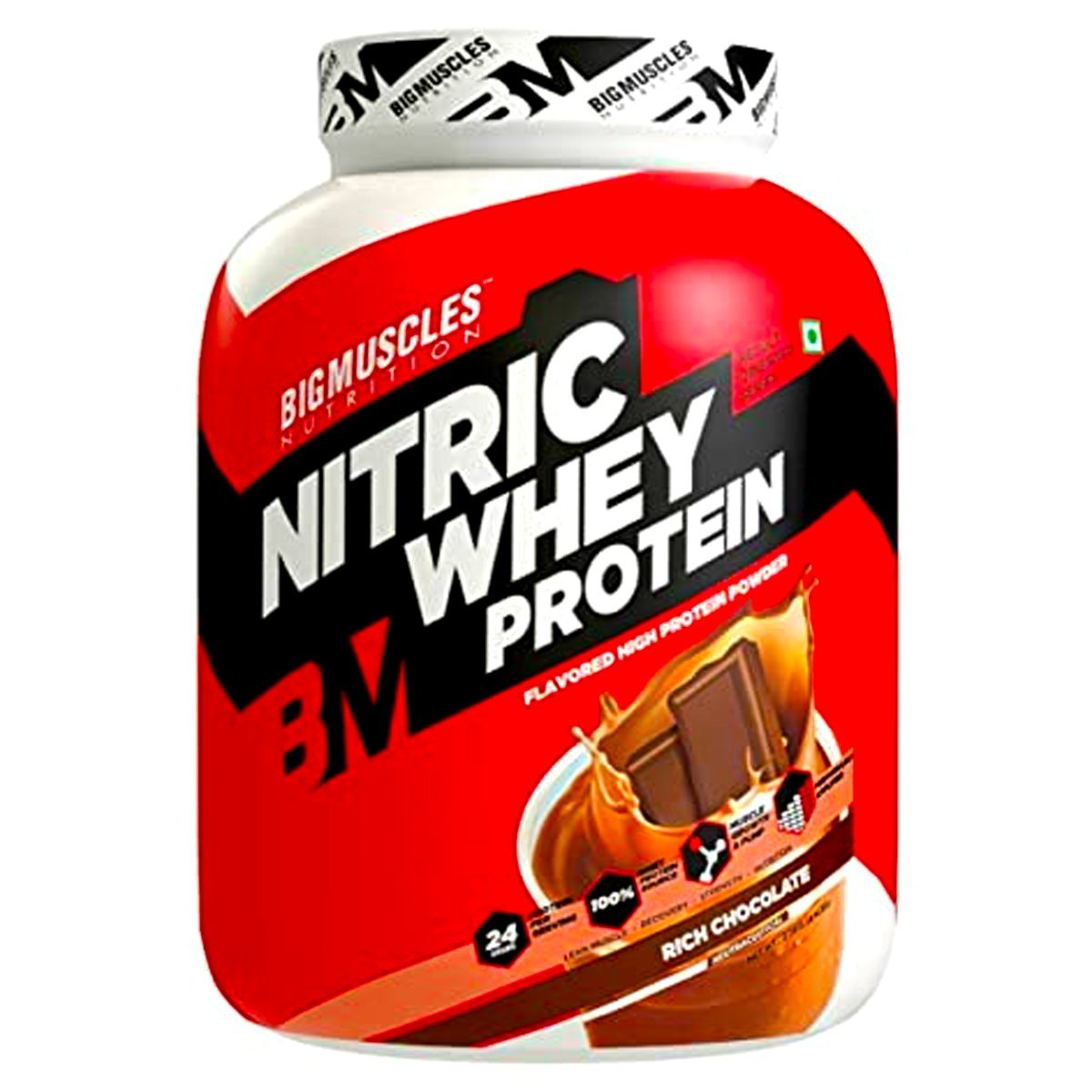 BIG MUSCLES Nitric Whey + Real BM Vitamin ( free )