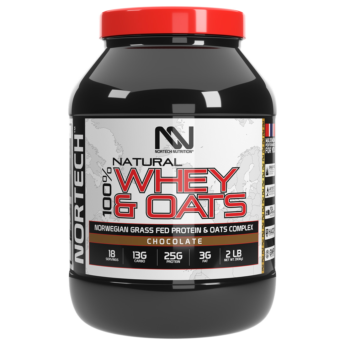 Nortech Nutrition Natural 100% Whey & Oats
