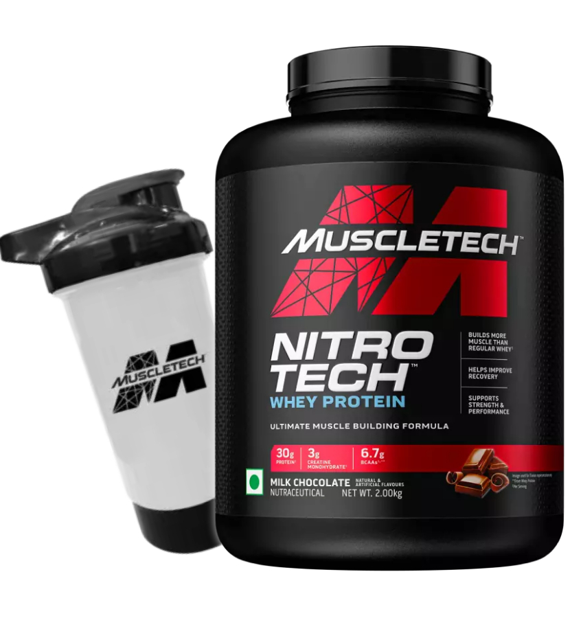 Muscletech Nitro-Tech Whey Protein + Creatine for Muscle Gain