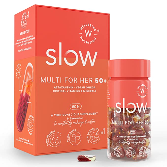 WELLBEING NUTRITION SLOW MULTIVITAMINE FOR HER 50+ (60 Cap)