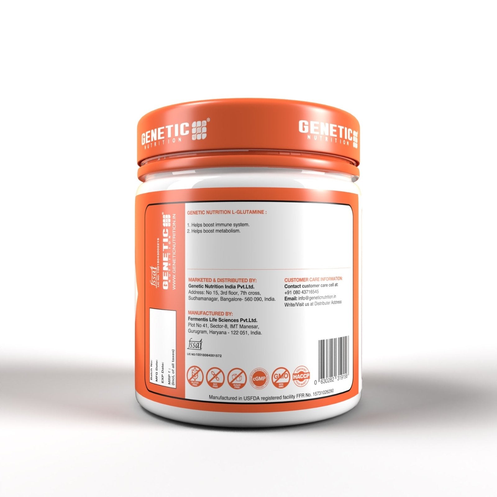 Genetic Nutrition Grass-Fed Whey  Whey Protein Concentrate Powder