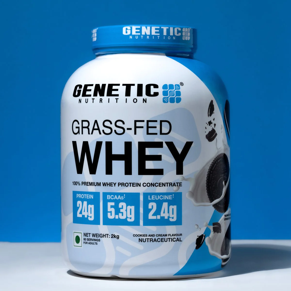 Genetic Nutrition Grass-Fed Whey  Whey Protein Concentrate Powder : Global  Impex